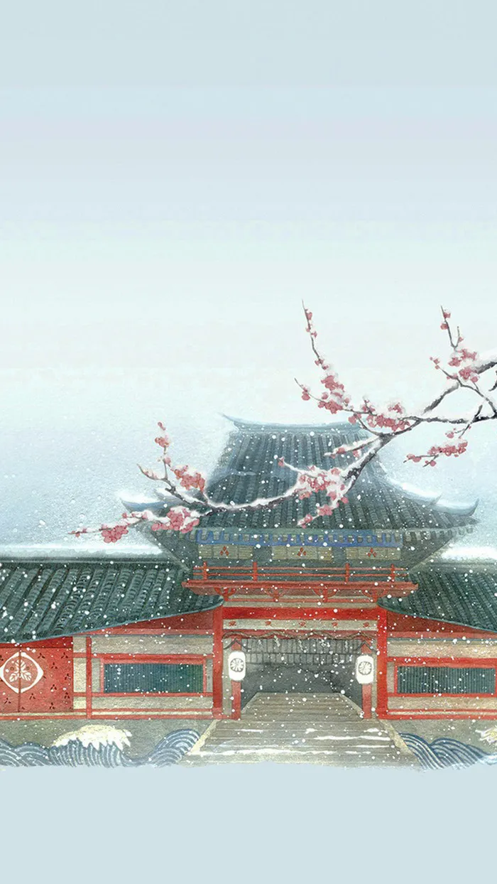 建筑古风蓝色高清