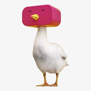 卡通立体白鹅免抠图免抠