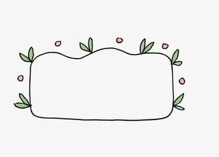 矢量手账边框免抠