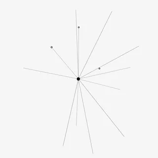 发散连接线条免抠