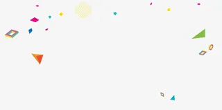 彩色图形碎纸漂浮素材免抠