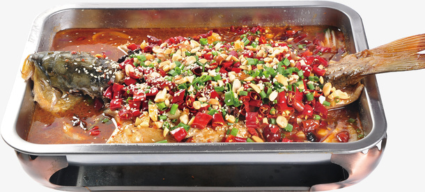 一盘香辣烤鱼免抠