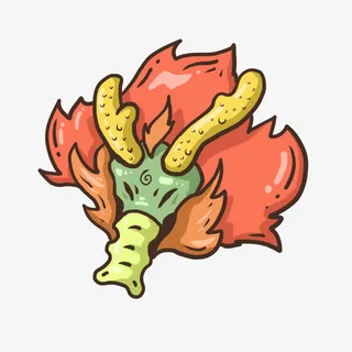 国潮龙头插画免抠免抠