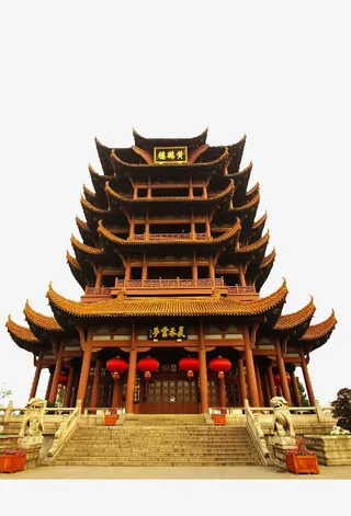 雄伟的黄鹤楼免抠