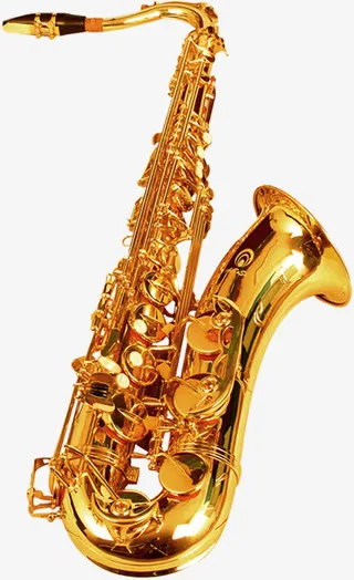 金色萨克斯音乐电商免抠