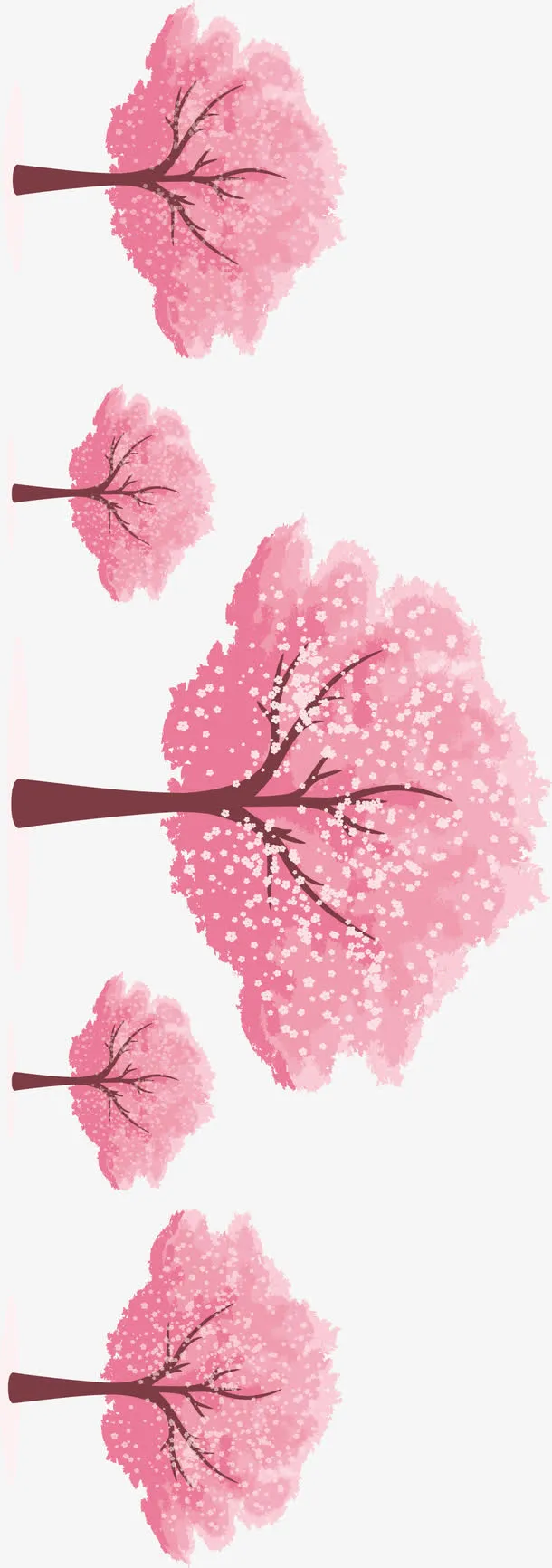 矢量樱花树免抠