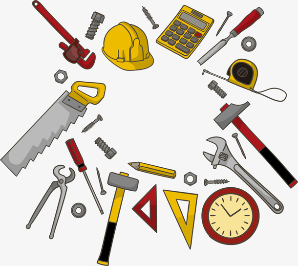 机械维修工具框架免抠