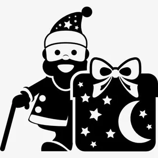 圣诞老人有一个大公司图标免抠