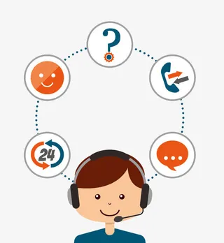 客服热线免抠图标元素