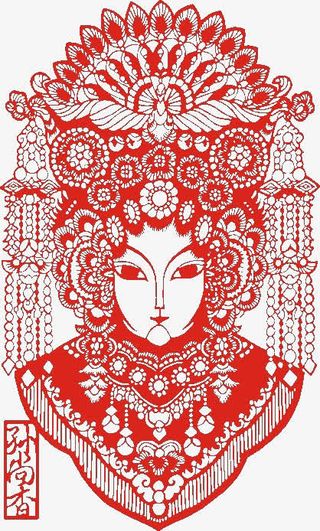 古典剪纸装饰免抠