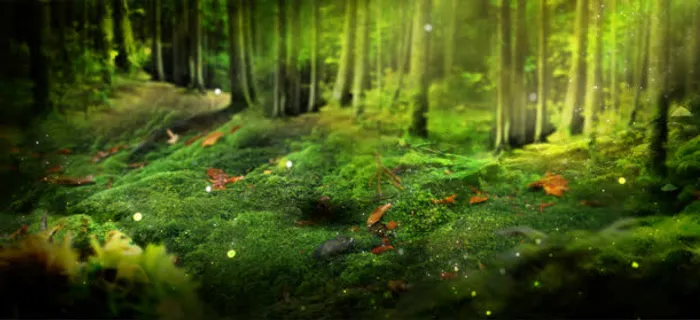 梦幻树林背景免抠 梦幻树林背景免抠