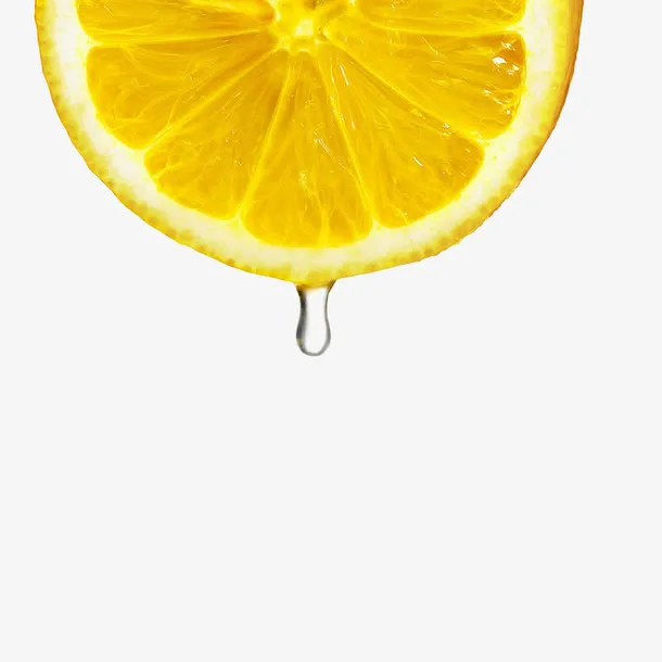 柠檬片切片滴水免抠