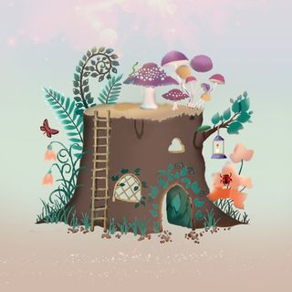 秘密花园-填色免抠