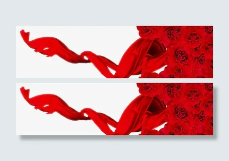 海报红色背景素材免抠