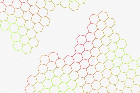 唯美蜂窝六边形背景矢量