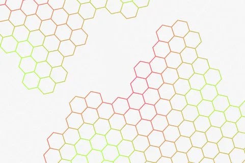 唯美蜂窝六边形背景矢量