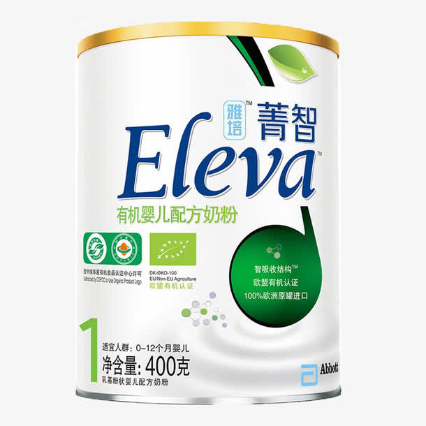 雅培菁智Eleva有机较大婴儿和幼儿免抠