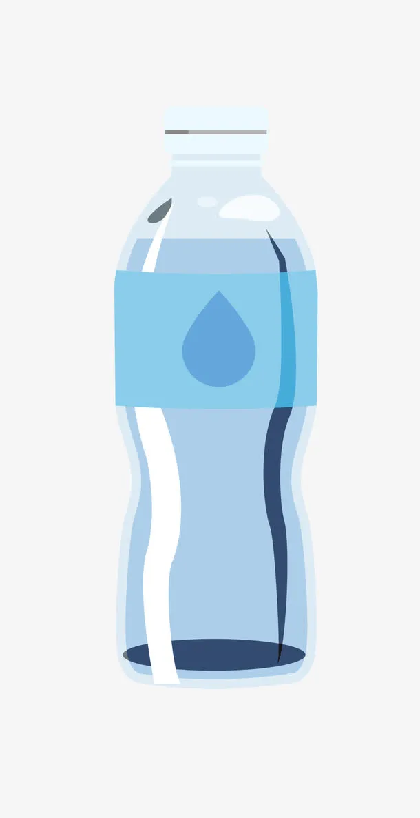 矢量蓝色矿泉水纯净水免抠