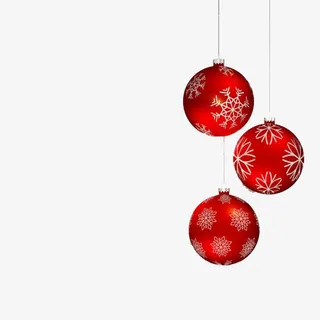 漂浮圣诞球免抠