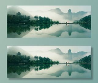 山水中国风背景免抠