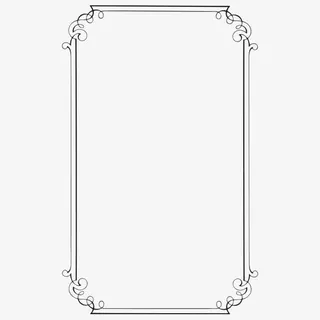 复古中式边框花朵免抠