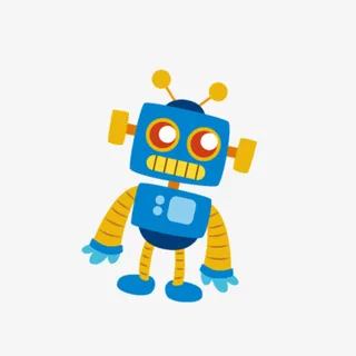 六一儿童节海报设计机器人免抠