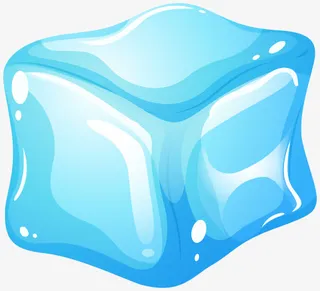 梦幻蓝色冰块免抠