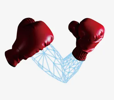 科技拳击手免抠