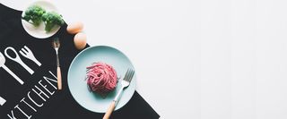 下午茶灰色简约banner高清