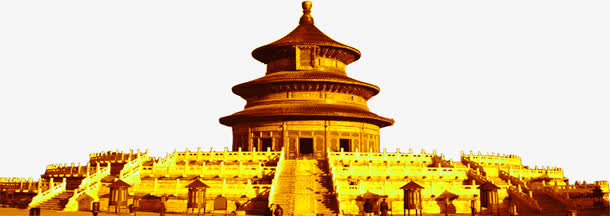 金色故宫宫殿场景免抠