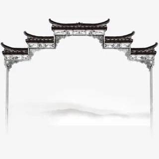 传统边框装饰免抠