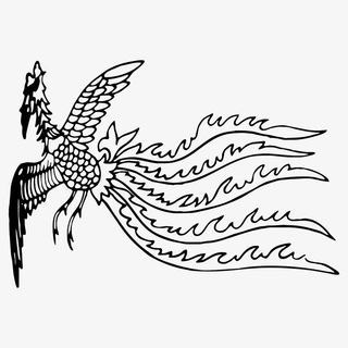 国潮  凤凰 传统图案 图标免抠