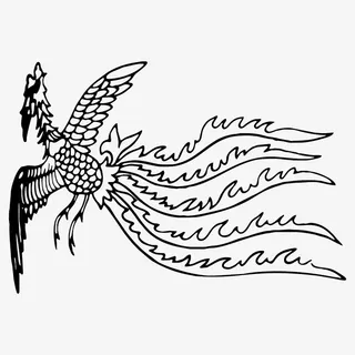 国潮  凤凰 传统图案 图标免抠