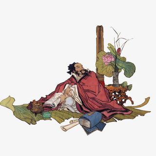 古人喝酒装饰免抠