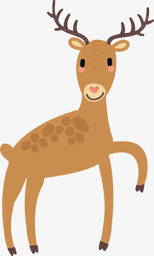 卡通的动物小鹿免抠