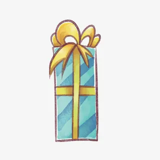 卡通文艺精美礼盒设计包装设计免抠