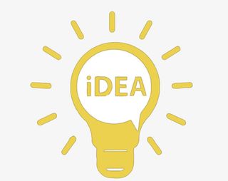 矢量黄色灯泡免抠