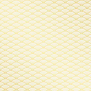 黄色中国风云彩花纹免抠