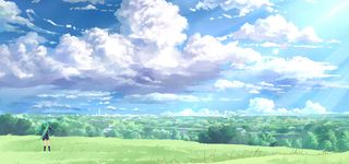 卡通人物风景背景高清