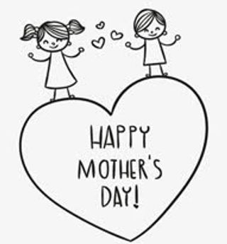 手绘插画创意母亲节字体人物免抠