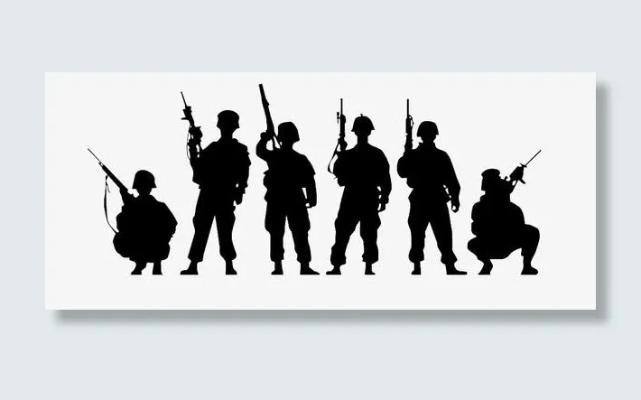 特种兵剪影免抠