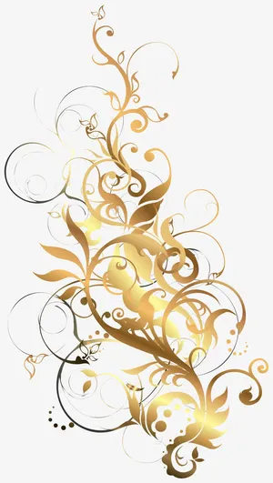 古典金色花纹矢量免抠