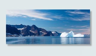 雪山海景背景高清