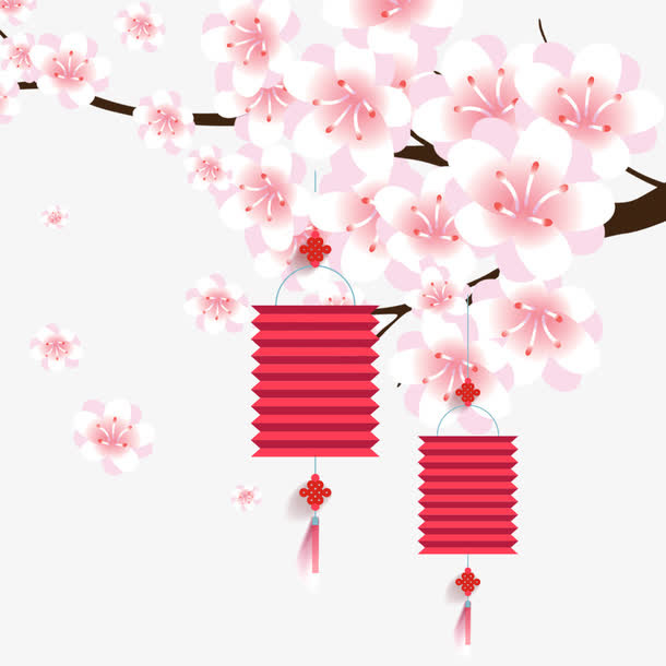 粉色梅花免抠