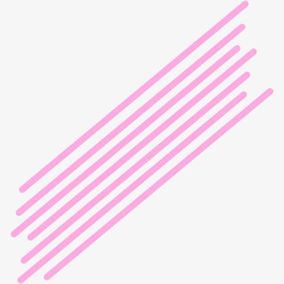 粉色线条装饰免抠