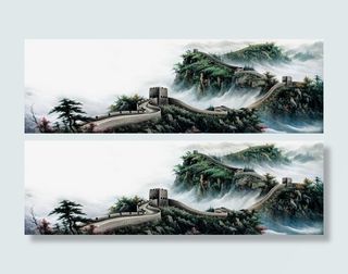 万里长城历史水墨免抠