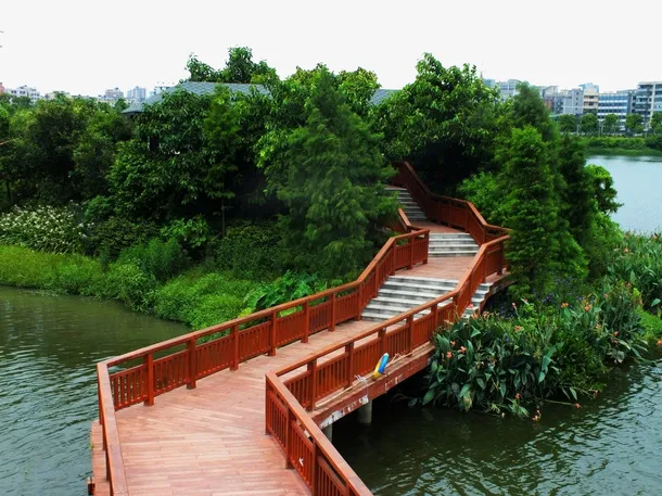 花都湖风景摄影免抠