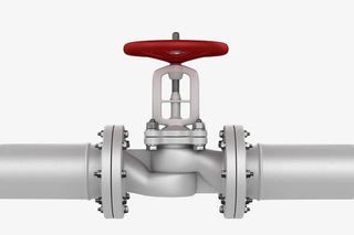 矢量手绘银灰色金属钢管免抠