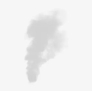 灰色的创意烟雾笔刷免抠