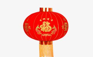 双鱼喜庆红灯笼免抠